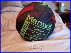 Marmot Lithium 0 Degree Sleeping Bag Long, Left Zip