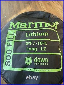 Marmot Lithium Membrane 0 Degree Premium Down Sleeping Bag Long LH Zip