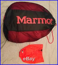 Marmot Micron 40 Sleeping Bag, 650 Fill Goose Down, Sienna Red/tomato 650 Grams