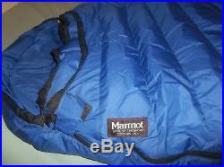 Marmot Mountain Works Ptarmigan Goretex Goose Down Sleeping Bag Long USA Vintage
