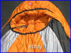 Marmot NEVER SUMMER goose down Sleeping Bag Long, left zip, with storage sack