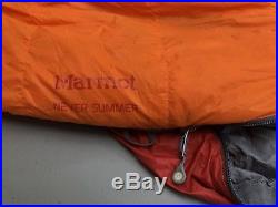 Marmot Never Summer 0F/-18C 650 Down Water Resistant Reg LZ Sleeping Bag
