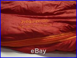 Marmot Never Summer 0-Degree Down Sleeping Bag Reg /23291/