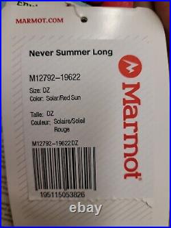 Marmot Never Summer Long Sleeping Bag Color Solar/Red Sun Size DZ