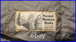 Marmot Penguin -40 F Goose Down Vintage Professional Mountaineering Sleeping Bag