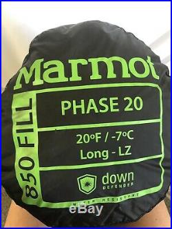 Marmot Phase 20 Sleeping Bag Long LZ for Backpacking