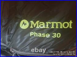 Marmot Phase 30 850 Down Sleeping Bag Long Left NWT
