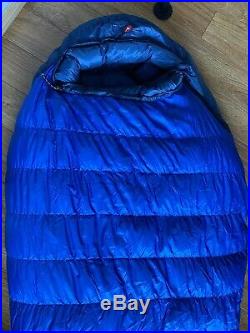 Marmot Pinnacle 15F Micro Fiber 800 fp Goose Down Sleeping Bag Long Excellent