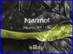 Marmot Plasma 30F/-1C 91 Long 900 Fill Down Sleeping Bag NEW (no-tags)