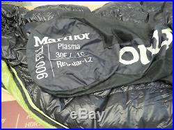Marmot Plasma 30 Sleeping Bag Mint Perfect 900 Fill Down