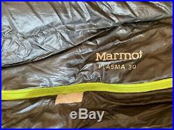 Marmot Plasma +30 Ultralight Sleeping Bag 875-fill Goose Down Size Regular