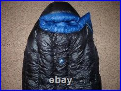 Marmot Plasma Black 15° 900 Goose Down Regular LH Zip Sleeping Bag Under 2lbs