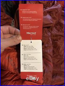 Marmot Rampart Long 5F 650+ Fill Down Sleeping Bag With Compression & Stuff Sack