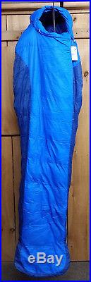 Marmot Sawtooth 15 Degree Down Sleeping Bag Blue Long Length Left Zip New