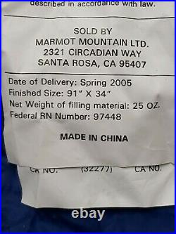 Marmot Sawtooth 15 Degrees F Lightweight Down Sleeping Bag with stuff sack