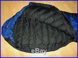 Marmot Sawtooth -9c DOWN REGULAR Hooded Sleeping Bag 85.5 x 33 MINT