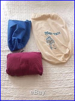 Marmot snowgoose Goretex and down sleeping bag -5 deg F, vintage 1990's
