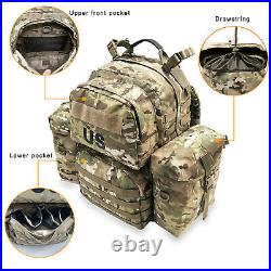 Military Backpack Army Rucksack for men, MOLLE 2 Medium Assault Pack with Frame