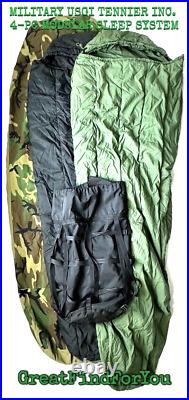 Military Usgi Tennier Inc. 4-pc Modular Bivy & Sleeping Bags System