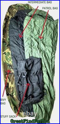 Military Usgi Tennier Inc. 4-pc Modular Bivy & Sleeping Bags System