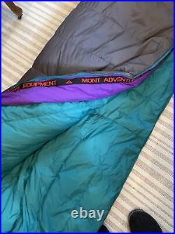 Mont Adventure Equipment Telemark Sleeping Bag Down Fill Long RH VGUC