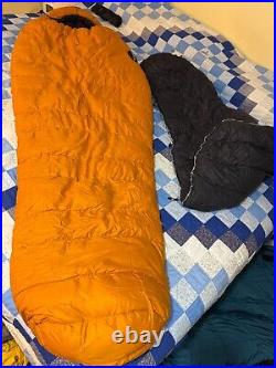 Moonstone Plasma 850fp Goose Down 1/2 Zip Microfiber Sleeping Bag w Down Liner