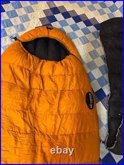 Moonstone Plasma 850fp Goose Down 1/2 Zip Microfiber Sleeping Bag w Down Liner