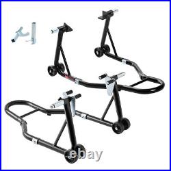 Motorcycle Stand 850LB Sport Bike Front & Rear Wheel Lift Swingarm Paddock Stand