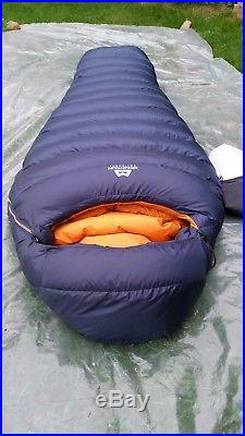 Mountain Equipment Helium 800 Down Insulated 4-season Sleeping bag excellent