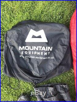 Mountain Equipment Xero 350 Down Sleeping Bag In Red Hardly Used