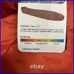 Mountain Hardware Orange Sleeping Bag Lamina Z Spark 34F NWT