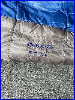 Mountain Hardware Phantom 32 Down Long Sleeping Bag 800 Fill Goose Ultralight