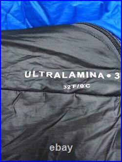 Mountain Hardware UltraLamina 32 Lightweight Camping Sleeping Bag Black & Blue