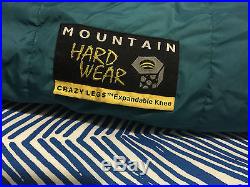 Mountain Hardwear Crazy Legs 20 deg Down Sleeping Bag Large Right Zip
