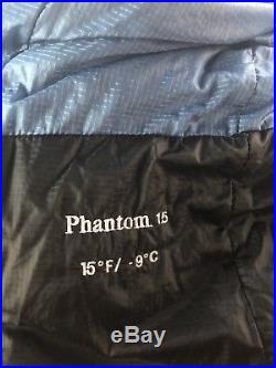 Mountain Hardwear Phantom 15 Degree 800 Fill Down Long Sleeping Bag Stuff Sack