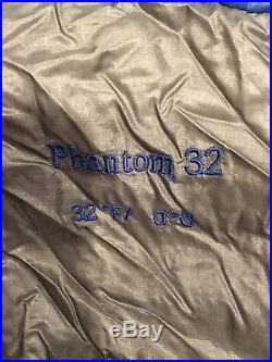 Mountain Hardwear Phantom 32 LG LZ 800 Fill Down Sleeping Bag Mans