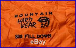 Mountain Hardwear Wraith SL -20F 800 fill down sleeping bag long right zipper