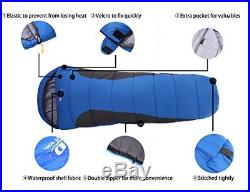 Mummy Sleeping Bag 2-(-18)ºC/37-0ºF Outdoor Camping Hiking With Carrying Case