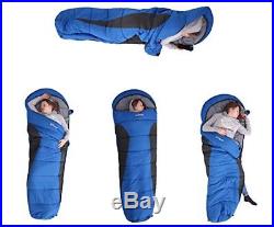 Mummy Sleeping Bag 2-(-18)ºC/37-0ºF Outdoor Camping Hiking With Carrying Case