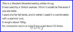 Mummy type Western Mountaineering winter Sleeping bag