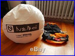 NEMO Equipment Inc Sonic -20 Sleeping Bag -20 Degree Down Size LONG 6'6