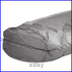 NEMO Nocturne 15° Degree Sleeping Bag, Long Aluminum Black RIGHT ZIP