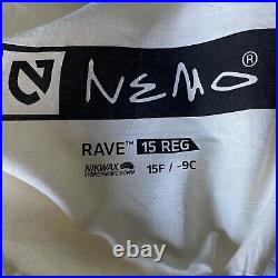 NEMO Womens Rave 15 Regular Sleeping Bag Down Filled Side Sleep Jade/Sea Glass