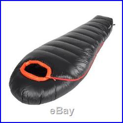 NEW 1000g Filling White Duck Down Mummy Sleeping Bag -10°C Camping Carrying Case