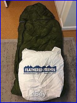 NEW! 2016 Feathered Friends Penguin 20F 6'6 Long + Hood 900+ Down