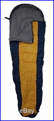 NEW ADULT FULL SIZE MUMMY STYLE CAMPING SCOUTING SLEEPING BAG WITH CARRYING CASE