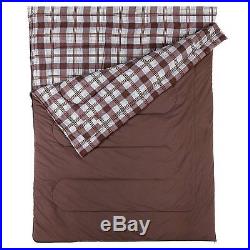 NEW Coleman Hampton Luxury High Quality Cotton & Flannel Double Sleeping Bag