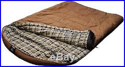 NEW Grizzly 2 Person +25 Degree Desert Tan Canvas Sleeping Bag by Black Pine