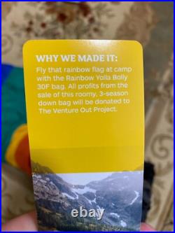 NEW Marmot Rainbow Yolla Bolly 30° Sleeping Bag Lightweight 650-fill down