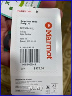 NEW Marmot Rainbow Yolla Bolly 30° Sleeping Bag Lightweight 650-fill down